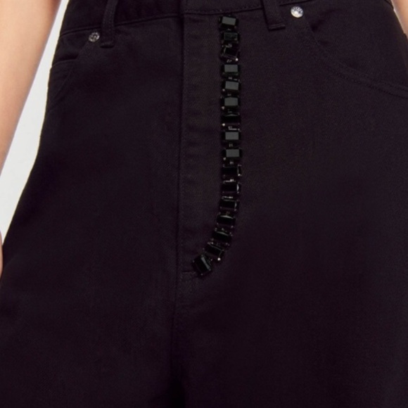 SANDRO embellished sz 36 black jeans - Picture 3 of 16